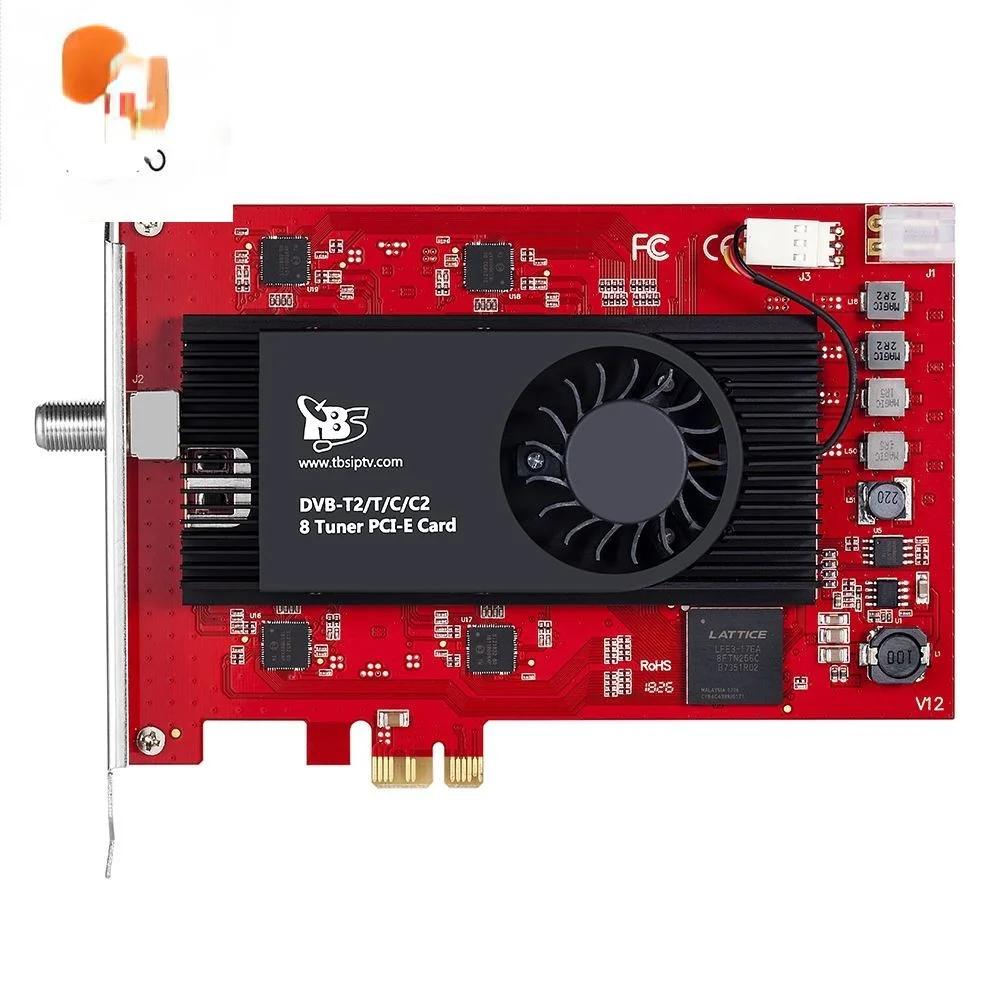 Sintonizador TBS6209, 8 DVB-T2, C2 T, C, ISDB-T, tarjeta PCIe ̺ terrestre HD/SD  vivo, canales de TV FTA